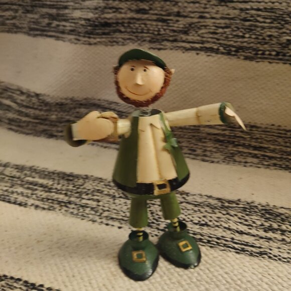 METAL ART BOBBLE HEAD IRISH MAN WITH PINT - Picture 3 of 4